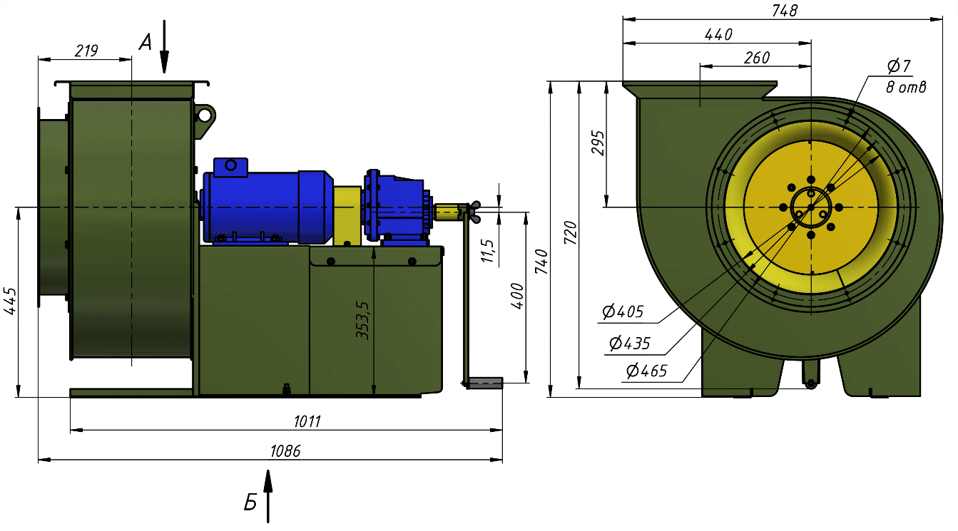 Габаритные размеры ЕРВ-2022-46-4-общий