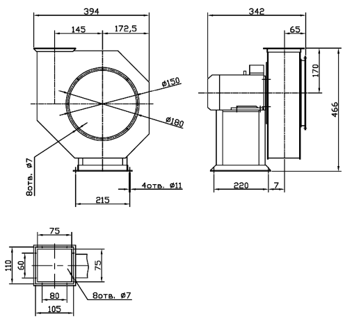 Габаритные размеры