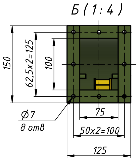 Сечение ЕРВ-2022-28-2,5-Б