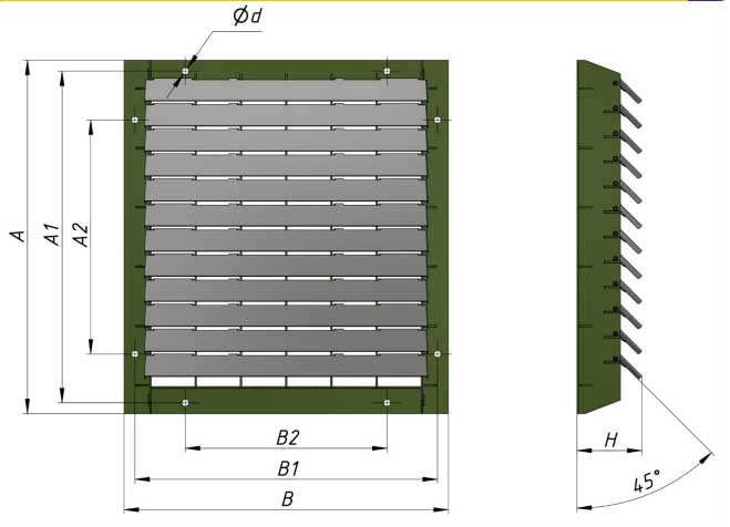захисна решітка розміри-en-ru
